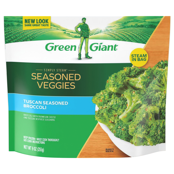 Green Giant Simply Steam Tuscan Seasoned Broccoli, Seasoned Frozen