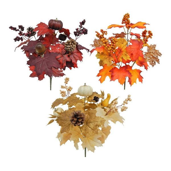 Artificial Maple Mix Bush - Assorted