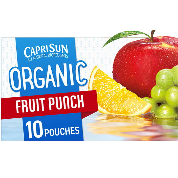 Capri Sun Organic Fruit Punch Naturally Flavored Juice Drink Blend Capri Sun Organic Fruit Punch Naturally Flavored Juice Drink Blend