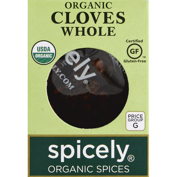 Spicely Organics Cloves, Whole, Organic