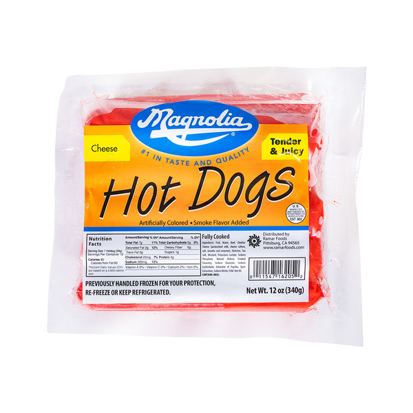 Magnolia Cheese Hot Dogs