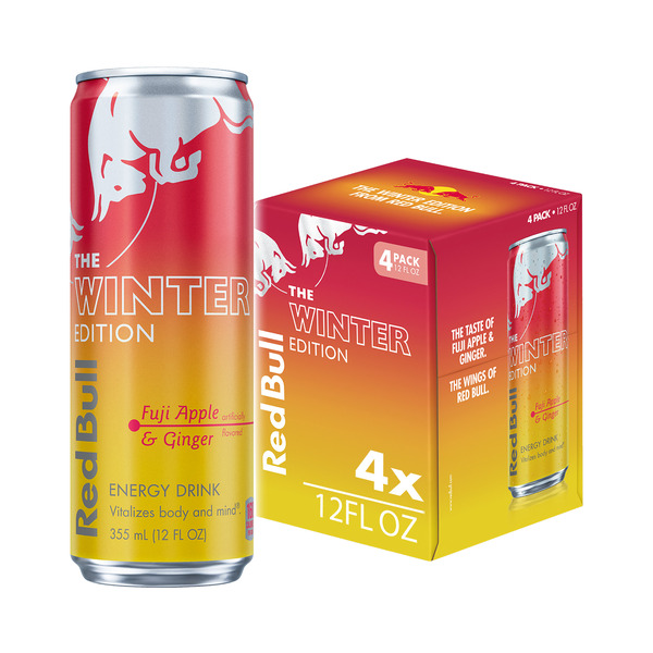 Red Bull Winter Edition Fuji Apple & Ginger Energy Drink Multipack