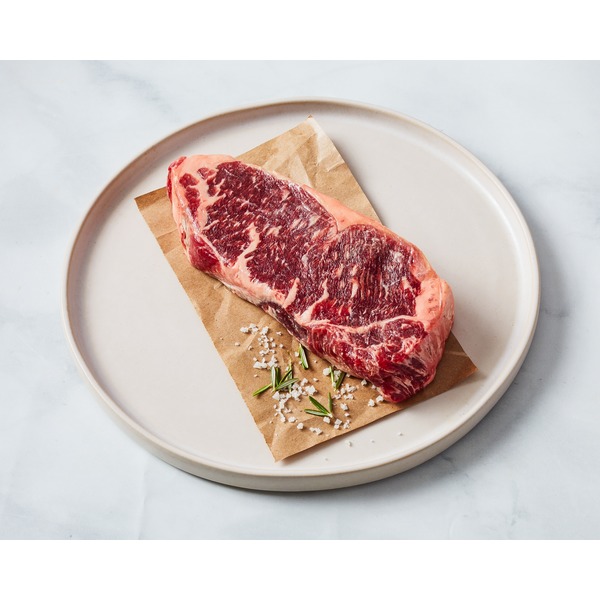 Meyer Natural Angus Prime Beef Boneless New York Top Loin Steak (per lb