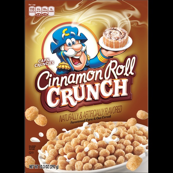 Cap'N Crunch Cinnamon Roll Cereal (10.3 oz) Instacart