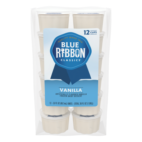 Blue Ribbon Classics Vanilla Frozen Dessert Cups Same-Day Delivery