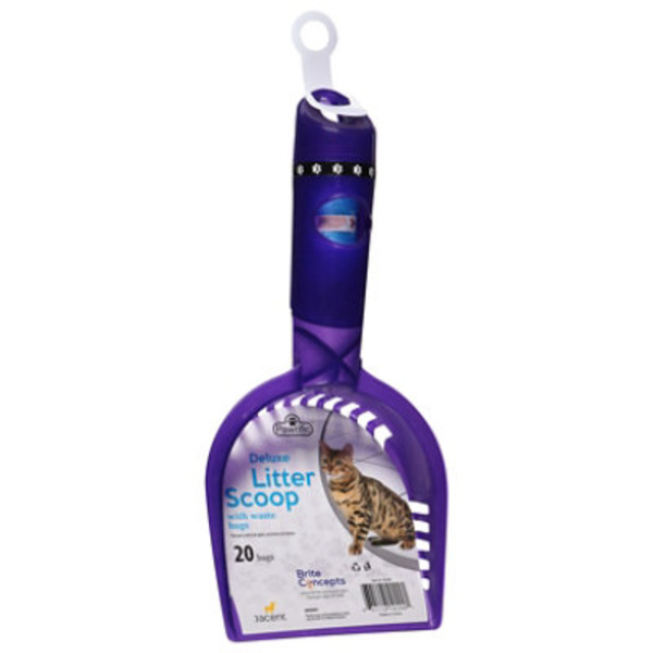 Paw-rific Litter Scoop with Waste Bags, Deluxe
