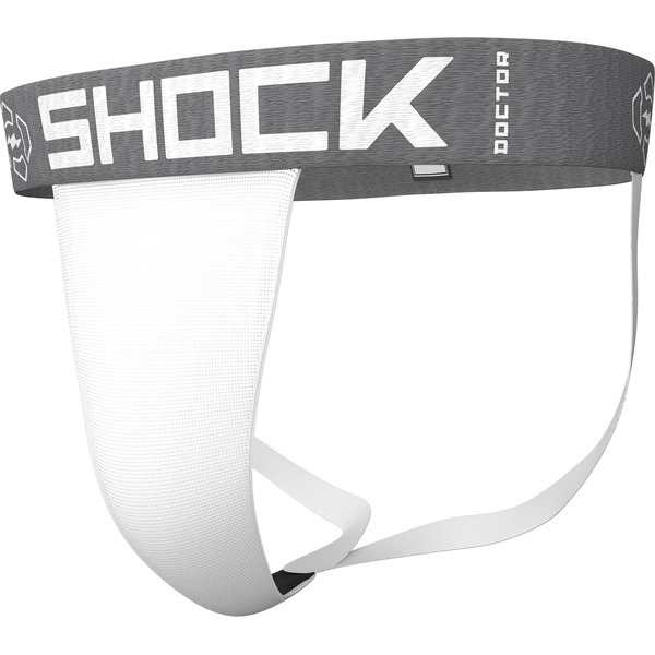 Shock Doctor Adult Core Supporter W/O Cup Pocket, L - White