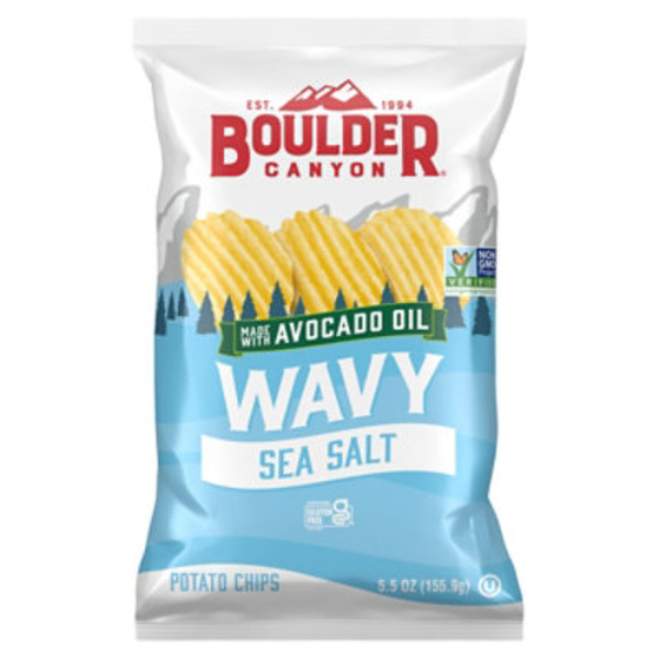 Boulder Canyon Potato Chips, Sea Salt, Wavy