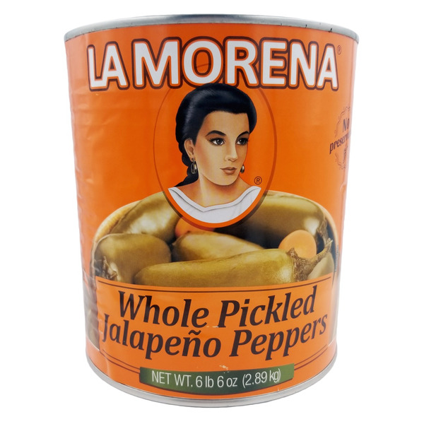 La Morena - Whole Pickled Jalapeno Peppers - #10 can