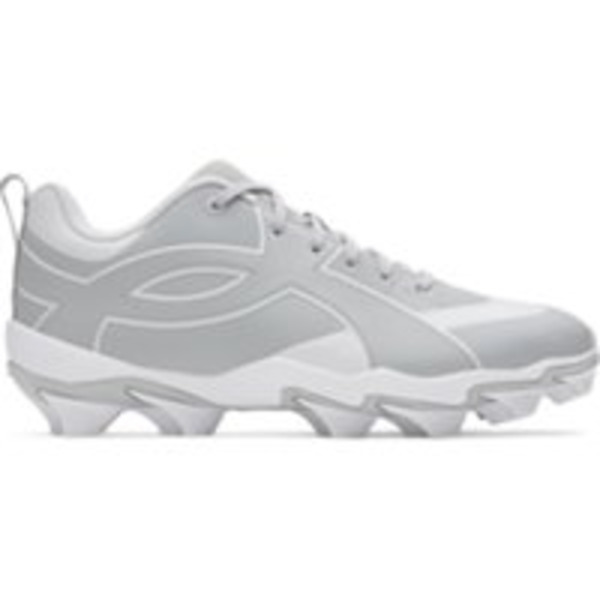 Under Armour Men's Leadoff Icon RM Baseball Cleats, Size 12, Medium/D - Baseball Grey/White