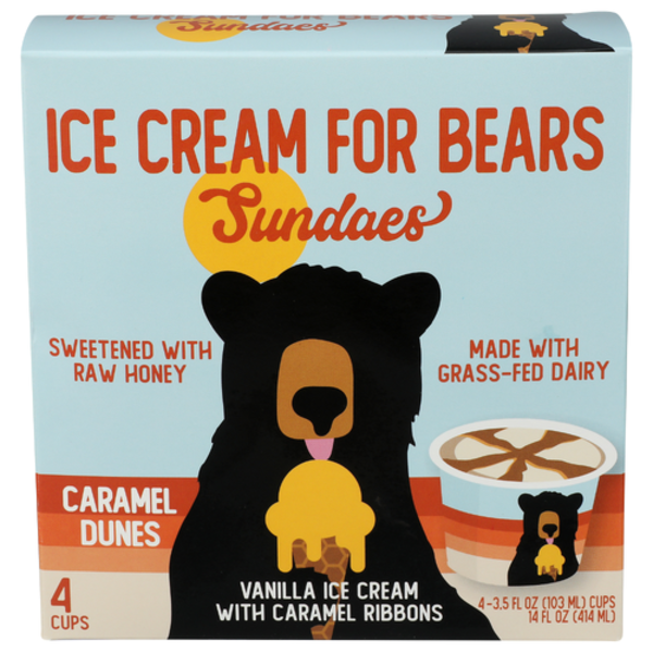Ice Cream For Bears Caramel Dunes Ice Cream Sundae Cups