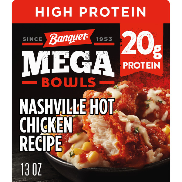 Banquet MEGA Bowls Nashville Hot Fried Chicken, High Protein