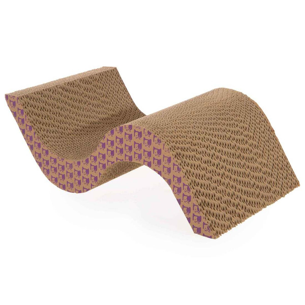 Smarty Kat Super Scratcher+ Scroll Catnip-Infused Corrugate Cat Scratcher With Hideout & Lounge