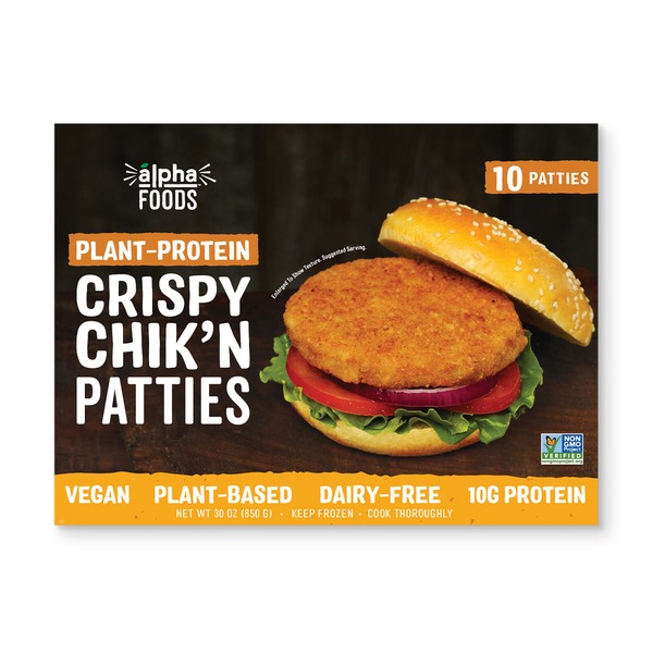 Costco Alpha Plant Based Chick'n Patties SameDay Delivery or Pickup