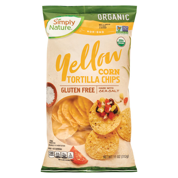 Simply Nature Organic Yellow Corn Tortilla Chips Same-Day Delivery