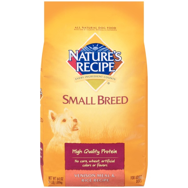 nature's recipe venison dog food