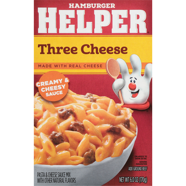 Hamburger Helper Pasta, Three Cheese