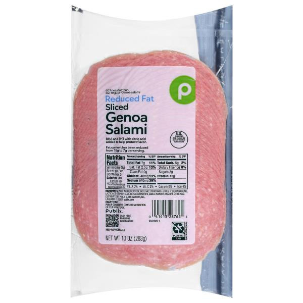 Publix Deli Genoa Salami Reduced Fat Same-Day Delivery or Pickup