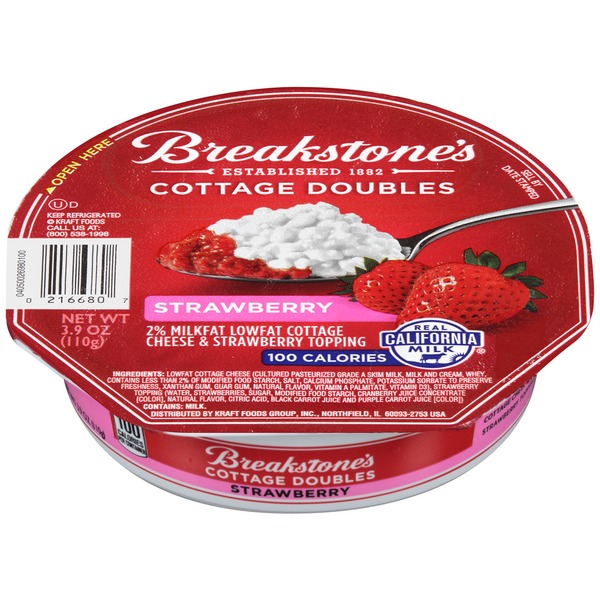 Breakstone's Cottage Doubles Cottage Cheese & Strawberry Topping (3.9