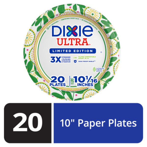 Disposable Paper Small Paper Plates Walmart DIXIE Paper Plates, 10