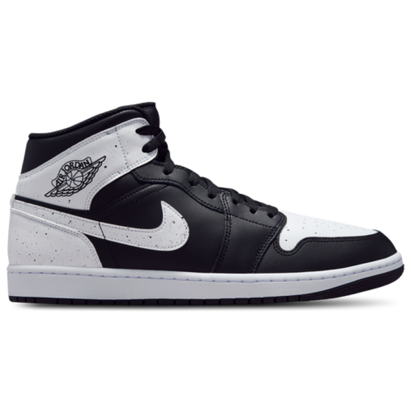 Jordan Men's AJ 1 Mid SE Shoes, Size 11 - Black/White/Black