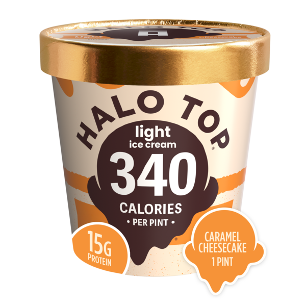 Halo Top Caramel Cheesecake Light Ice Cream