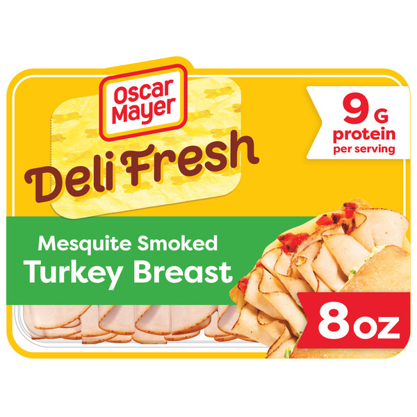 Oscar Mayer Deli Fresh Mesquite Smoked Turkey Breast Sliced Sandwich Lunch Meat