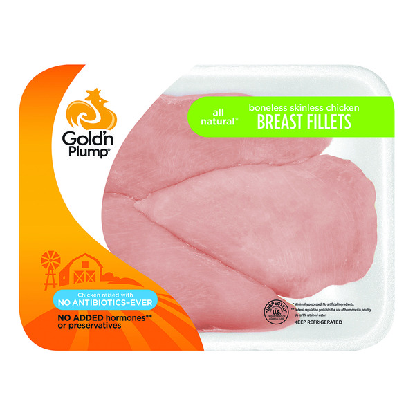 Gold'n Plump Boneless Skinless Chicken Breast Fillets