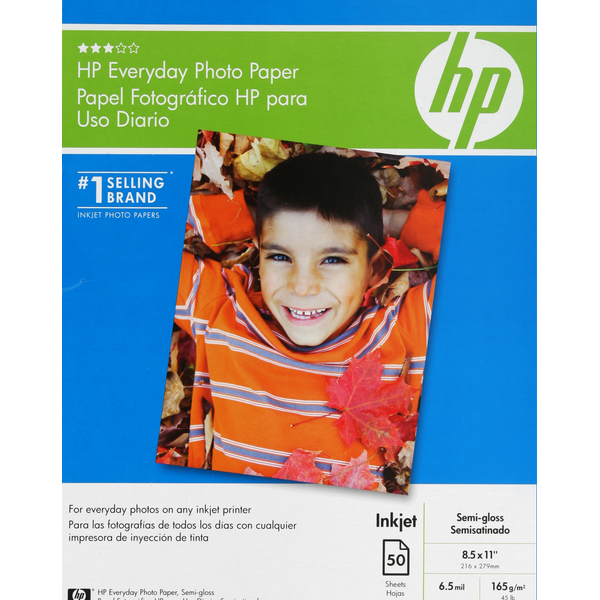 Epson Photo Paper Glossy (8.5 x 11, 50 Sheets) S041649 B&H