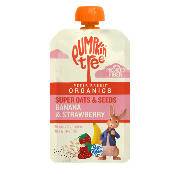 Peter Rabbit Organics Super Oats & Seeds, Banana & Strawberry