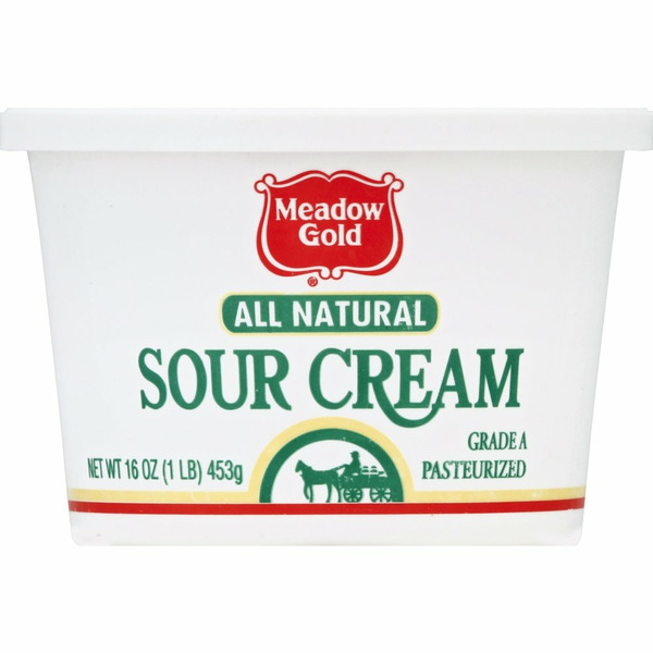 Meadow Gold Sour Cream All Natural Weight Ounce Plastic Cup