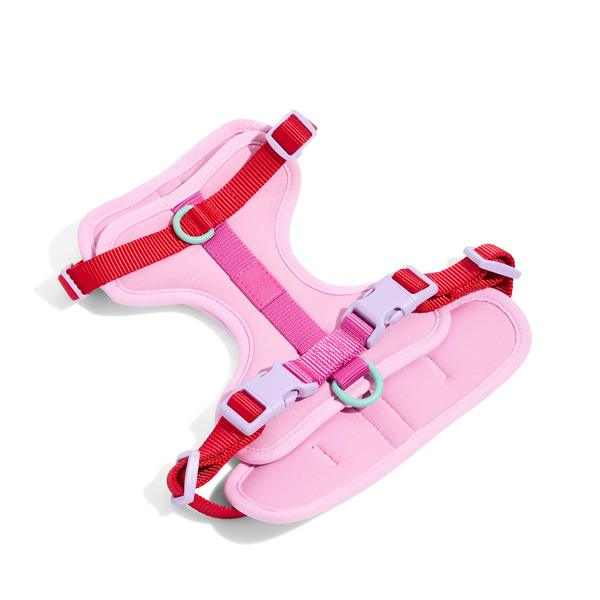 Bond & Co. Colorblock Adjustable Dog Harness - Pink & Red