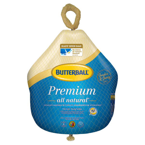 Butterball Premium All Natural Frozen Whole Turkey (16-20 lbs.)
