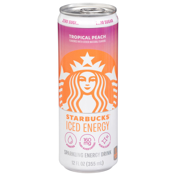 スターバックス Starbucks Iced Energy Zero Sugar Sparkling Energy Drink Tropical