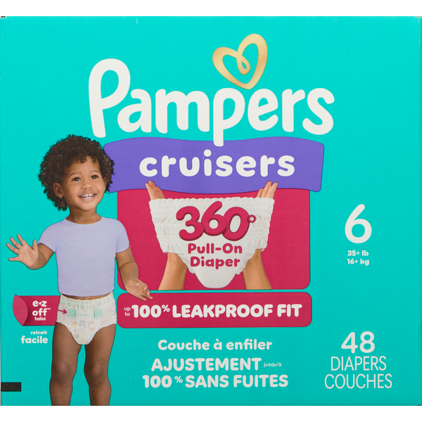 Pampers Size 6 Cruisers 360 Fit Baby Diapers Super Pack Same-Day