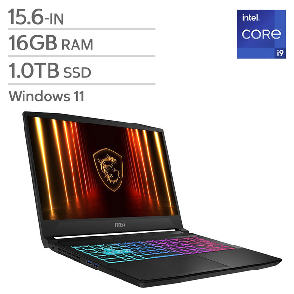 MSI Katana 15 HX Gaming Laptop, Intel Core i9-14900HX, 16GB RAM, 1TB SSD, 8GB NVIDIA