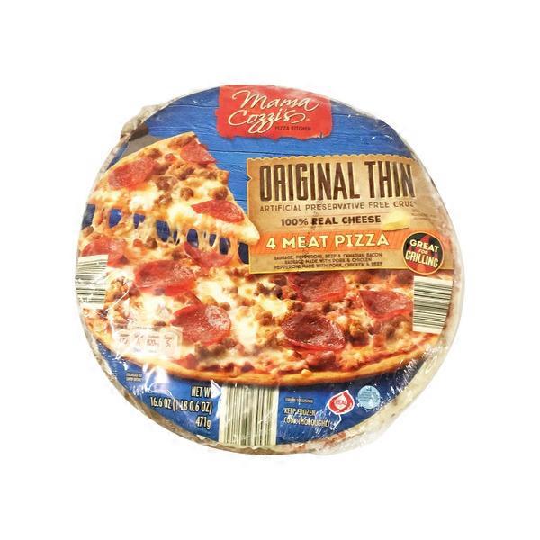 Mama Cozzi's Pizza Kitchen Thin Crust 4 Meat Pizza (16.6 oz) Instacart
