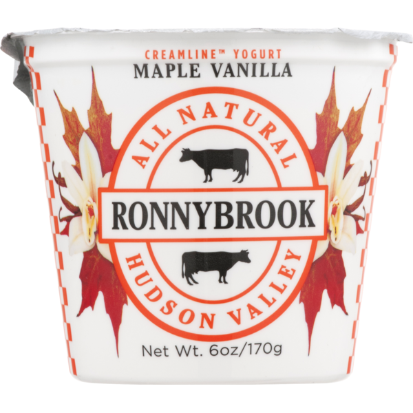 Ronnybrook All Natural Creamline Yogurt Maple Vanilla (6 oz) Instacart