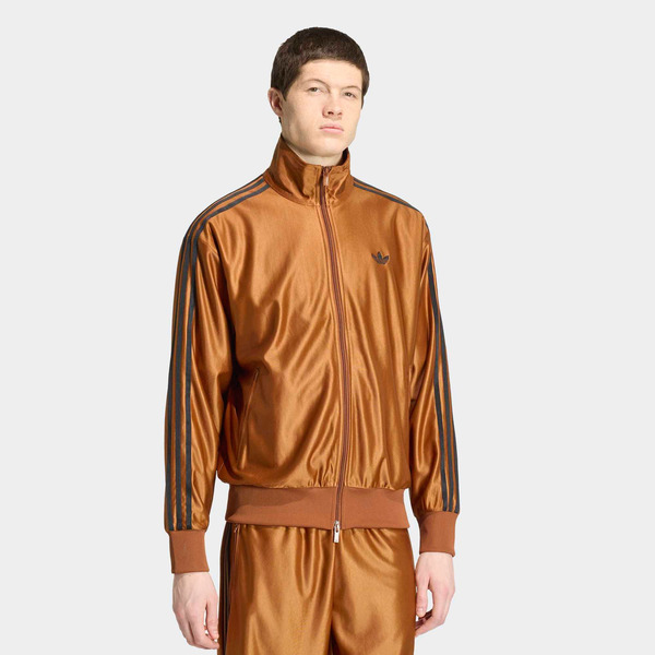 adidas Men's Firebird Metallic Track Top, XL - Dusky Bronze