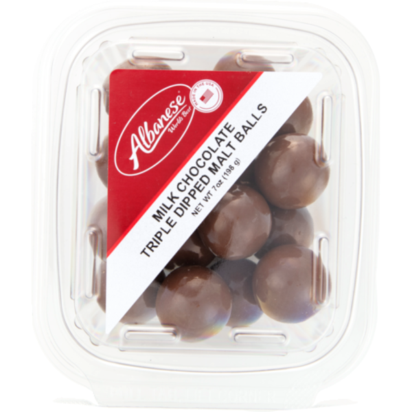 Albanese Confectionery Milk Chocolate Triple Dipped Malt Balls