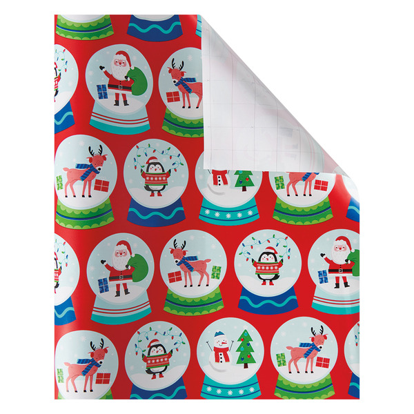 ALDI Merry Moments Snowglobe Heavyweight Jumbo Gift Wrap SameDay