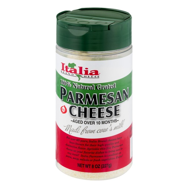 Italia Brand Cheese Parmesan Cheese 100 Natural Grated (8 oz) Instacart