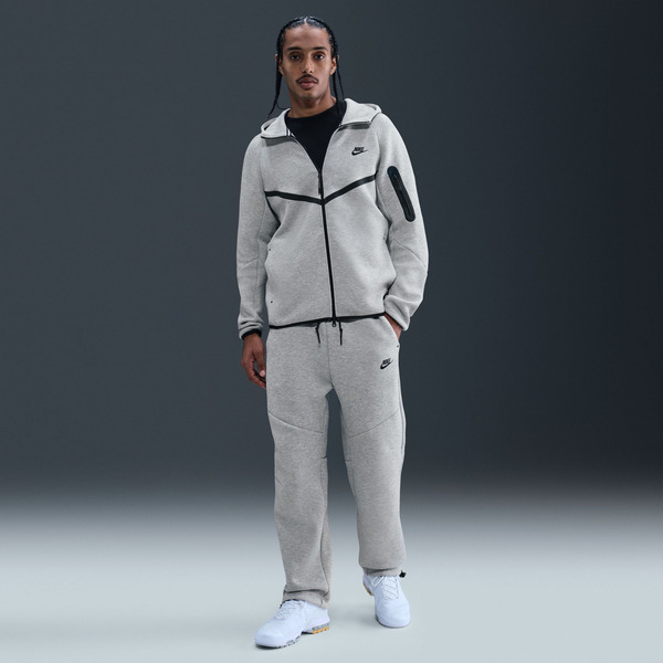 Nike Men's Tech Fleece Open-Hem Pants, M - Dark Grey Heather
