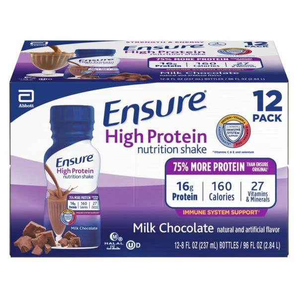 Ensure High Protein Nutrition Shake Milk Chocolate Ready-to-Drink ...