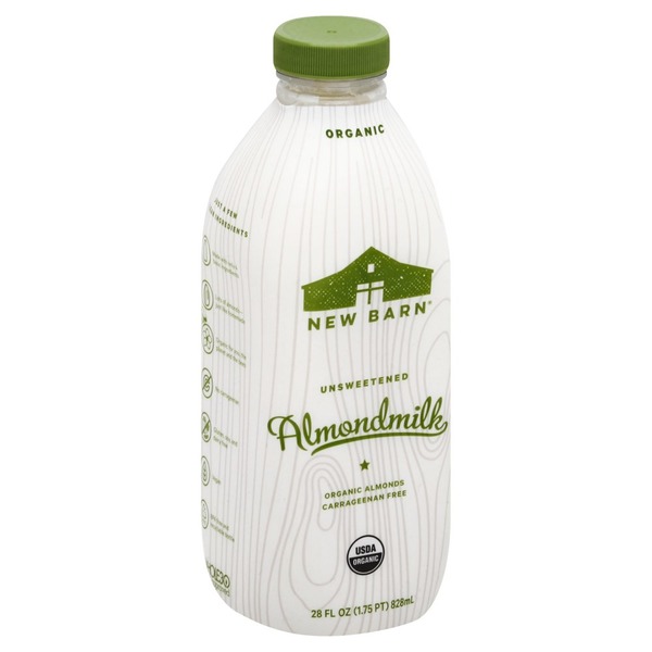 New Barn Almondmilk, Organic, Unsweetened
