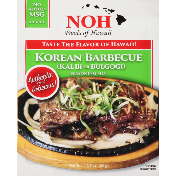NOH Foods Of Hawaii Seasoning Mix, Korean Barbecue Same-Day