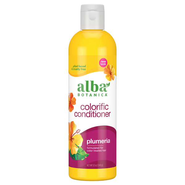 Alba Botanica Conditioner, Colorific, Plumeria