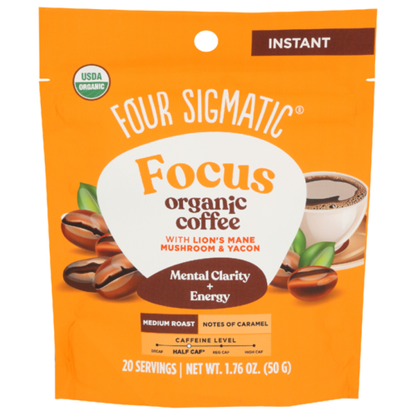 Four Sigmatic Organic Medium Roast Focus Instant Coffee Same-Day