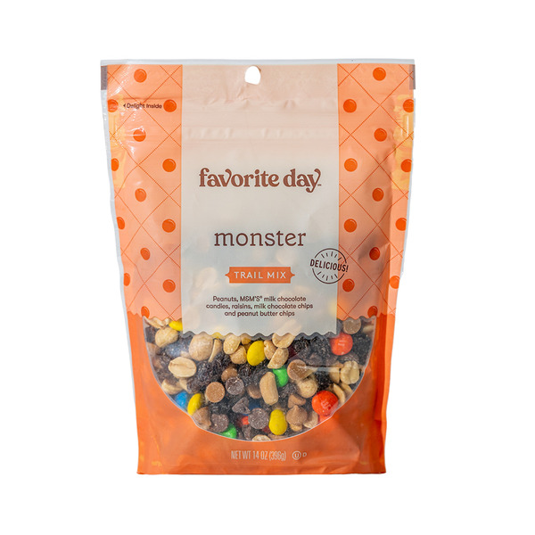 Favorite Day Monster Peanuts M&m's Milk Chocolate Candies Raisins Milk Chocolate Chips And Peanut Butter Chips Trail Mix