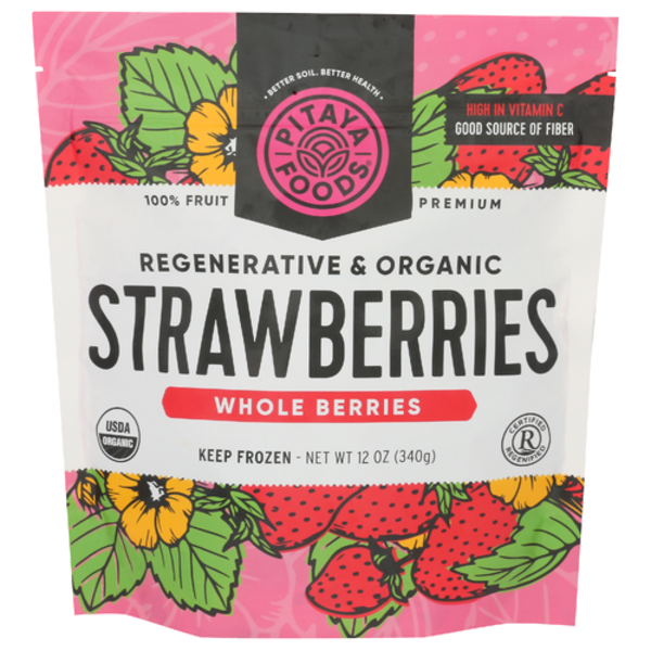 DeliciousTaylormade P商品　REDDATA-PB Pitaya Plus Frozen Organic Regenerative Whole Strawberry Same-Day